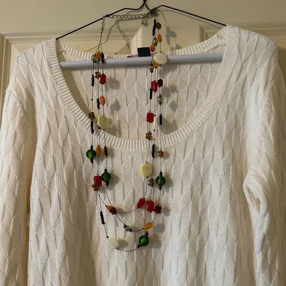 Chicos Multicolor Beaded Necklace - Picture 9 of 9